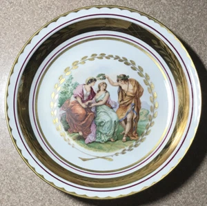 ROYAL COPENHAGEN Gold Trimmed 10.5” Cabinet Plate - Mythological Scene - Picture 1 of 3