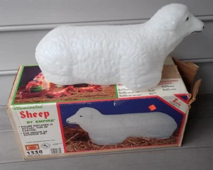 Empire Blow Mold Nativity Sheep Lamb in Box - Picture 1 of 12