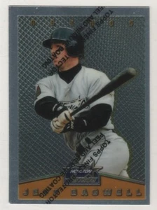 1995 Topps Finest Insert #01 Jeff Bagwell Houston Astros BV$3 - Foto 1 di 1