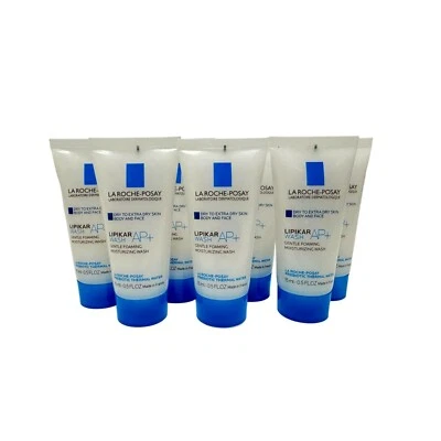 7 x La Roche-Posay Lipikar AP+ Gentle Foaming Moisturizing Wash 15mL/.50oz ea - Image 1 of 3