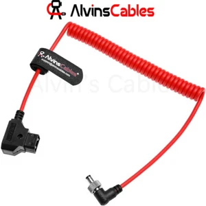 DTap to Lock DC 2.1 Right Angle Coiled Power Cable for PIX-E7/Mars 400s/SmallHD - Picture 1 of 5