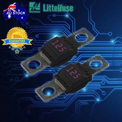 2Pcs 125A AMP MIDI BOLT CAR FUSE FOR DUAL BATTERY AND MEGA SOUND SYSTEMS - Image 1 of 4