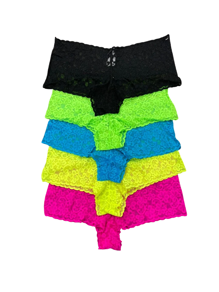 5 Упаковка новый женщин заниженной кружева нахальный бриф супермягкое нижнее белье трусики M-XXL - Изображение 1 из 1