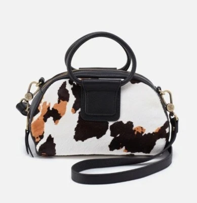 NWT $318 Hobo Sheila Mini Satchel Leather Convertible Crossbody Hair on Hide - Image 1 of 4
