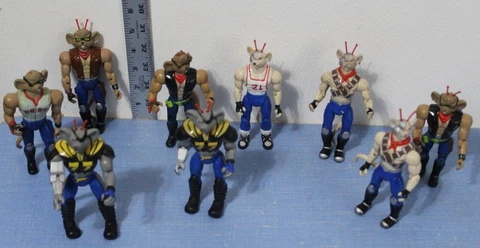 Biker Mice from Mars Action Figures Lot Of 9 Vintage Galoob Toys 1993 Cover