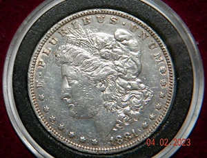 1881 Morgan Silber Dollar Auswahl vz+au + hohe Details mit Cartwheel Highlites - Bild 1 von 4
