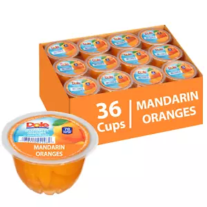 (36 Cups) Fruit Bowls Mandarin Oranges in 100% Fruit Juice, 4 oz - Picture 1 of 5