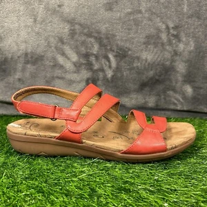 Sandalias BareTraps Jerie para mujer 9 M rojas marrones con tiras gancho y bucle comodidad al aire libre - Imagen 1 de 10