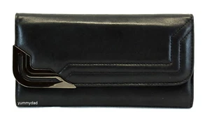 MIMCO SPEAKEASY PANEL LEATHER WALLET IN BLACK BNWT RRP$189 - Picture 1 of 9