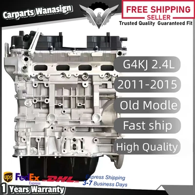 Long Block Engine Assembly For Hyundai Santa Fe Kia Optima G4KJ 2.4L 2011-2015 - Image 1 of 4