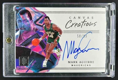 2022-23 Impeccable Mark Aguirre Canvas Creations Signatures Auto #58/99 - Image 1 of 2