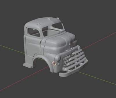 1/50 o scale 3d printed 1948 Dodge B COE cab code3 for custom truck handmade - Image 1 of 4