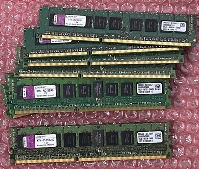 Kingston 32GB (8x4GB) KTH-PL313S/4G PC3-10600 DDR3-1333MHz ECC Registered RAM - Image 1 of 3
