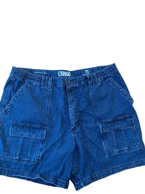 Pantalones Cortos de Carga Roundtree & Yorke Para Hombres Azul Denim 46 Senderismo Camping Playa J1 Foto 1 de 4