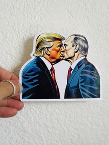 Calcomanía adhesiva de pared Donald Trump besando a Vladimir Putin Berlín - Imagen 1 de 1