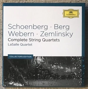 SCHOENBERG-BERG-WEBERN-ZEMLINSKY "COMPLETE STRING QUARTETS 6 CDS VG+ LASALLE - Picture 1 of 1