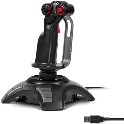 Speedlink Phantom Hawk USB PC Flightstick Contrôleur 8 Voies Joystick Throttle - Bild 1 von 4