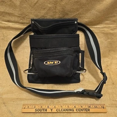 AWP Electrician Carpenter Workman's Tool Belt Pouch Bag Pockets Storage  - Image 1 of 4
