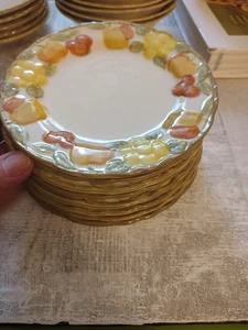 EDEN MARUTAWARE (8) 6 ½” BREAD PLATES MIDLAND ENTERPRISES JAPAN Lot Of 8 - Picture 1 of 21