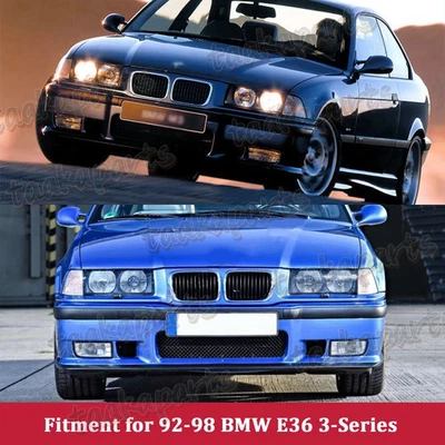 Front Bumper Body Kit+Grille +Front Lip Fit For 1992-1998 BMW E36 M3 Style — 第 1/4 张图片