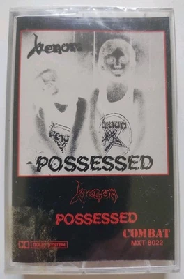 Venom  Possessed Cassette Tape 1985 Combat MXT 8022 BLACK METAL Factory Sealed - Image 1 of 4