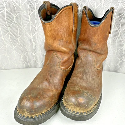 Botas Red Wing Pecos 2249 para Hombres Talla 9 Cuero Marrón Seguridad Puntera de Acero Foto 1 de 4