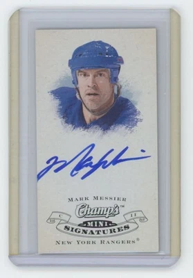 2008-09 PLATAFORMA SUPERIOR CHAMP'S Mark Messier MINIS FIRMAS AUTO SP ¡¡Raro!!! Foto 1 de 2