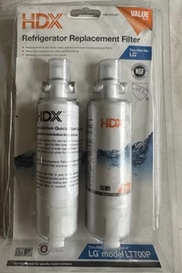 HDX Refrigerator Water Filter Replacement FML-3 Fits LG LT700P 2-Pack - Picture 1 of 1