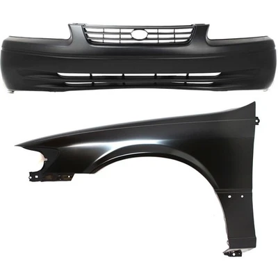 Комплект бампера для 97-99 Toyota Camry передний CAPA сертифицированная деталь 2 шт. - Изображение 1 из 4