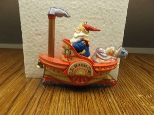 LKE NEW HALLMARK CRUISING INTO CHRISTMAS ORNAMENT PRESSED TIN SS MERRY TIME BOAT - Picture 1 of 2