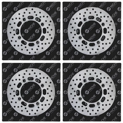 Juego de rotores de freno delanteros traseros NICHO Kawasaki Mule Pro FXT FX FXR DXT DX ATV paquete de 4 Foto 1 de 4