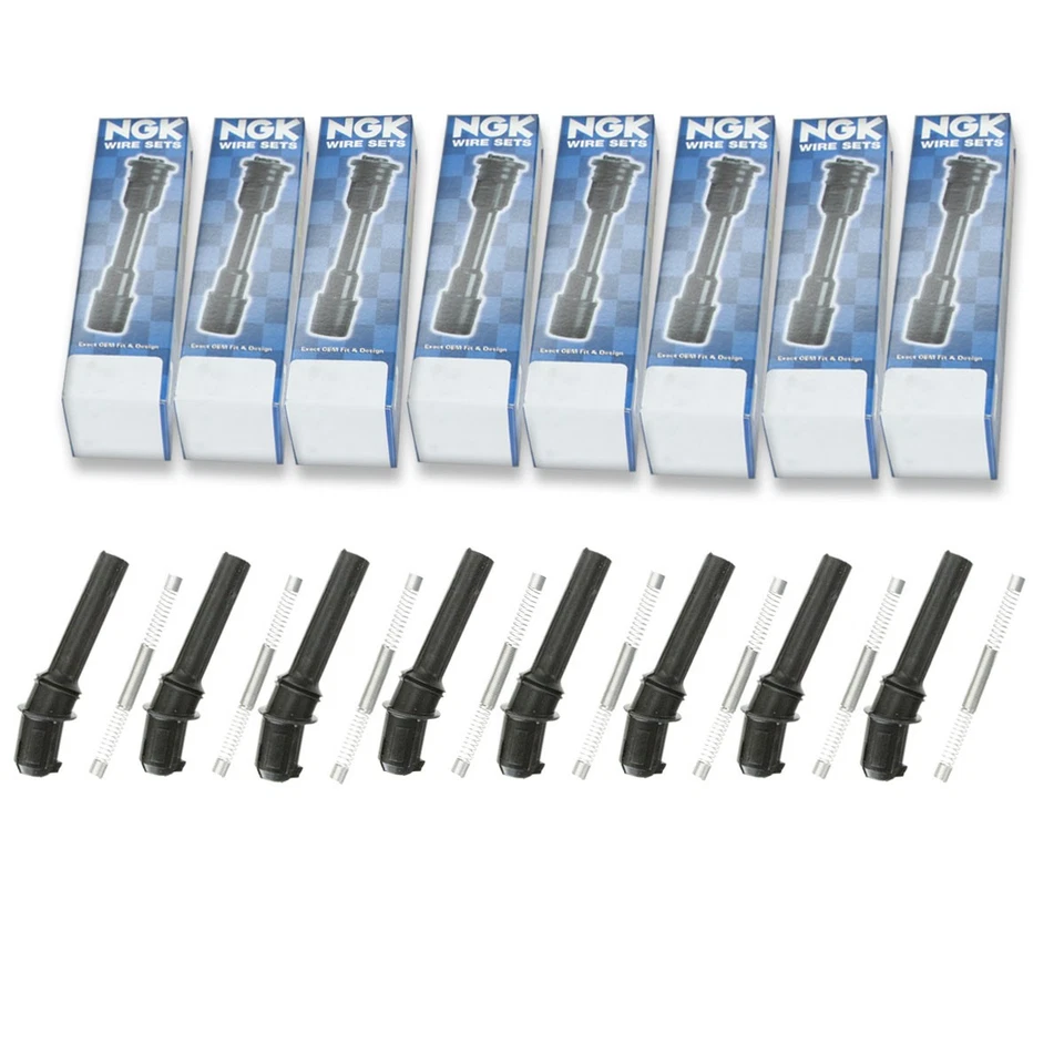 Bota de bobina de encendido NGK de 8 piezas para Ford E-350 Econoline Club Wagon 1997-2002 dj Foto 1 de 4