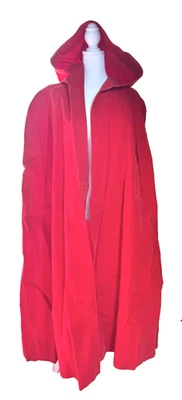 Capa Caperucita Roja de Colección Talla Grande 2X/3X Hecha a Mano Capa con Capucha Disfraz Pesado Foto 1 de 4