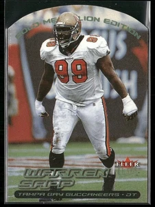 Warren Sapp 2000 Ultra Gold Medallion #18G Tampa Bay Buccaneers - Picture 1 of 2