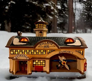 Dept 56 Original Snow Village “Aeropuerto” #5439-9 Luz y Caja Como Nuevo LEER - Imagen 1 de 14