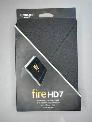Genuine Standing Leather Magnetic Cover Case for Amazon Fire HD 7 (4th Gen 2014) - Image 1 of 4
