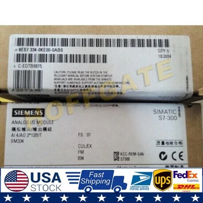 1PC New Siemens Simatic SM334 6ES7334-0KE00-0AB0 6ES7 334-0KE00-0AB0 fast ship - Image 1 of 4
