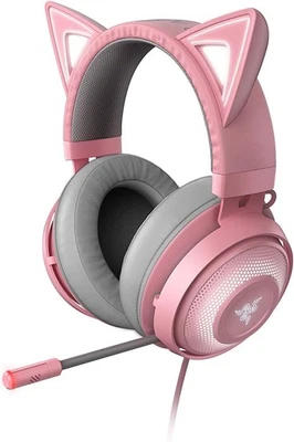 Razer Kraken Kitty Edition - Gaming Headset (The Cat Ear USB Gaming Headset, Chr - Image 1 of 4
