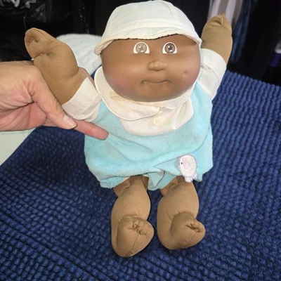 Cabbage Patch Kids 1982 Coleco Marcus Dean Brown Cloth Doll Xavier Roberts Signe - Image 1 of 4