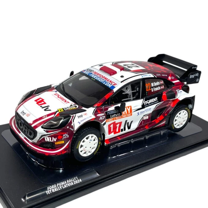 Modellino Auto Solido 1/18 Ford Puma Rally1 Sesks-Francis #22 Rally Latvia 2024 - Immagine 1 di 4