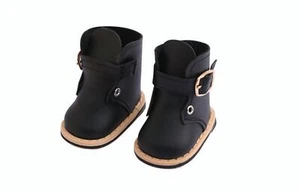 Ein Paar schwarze Stiefel für 18" Doll American Girl Schuhe USA - Bild 1 von 1