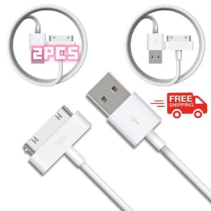 USB Charger Cable for Old iPhone 4 4S iPod 1 2 3 4 Generation iPad 2nd 3rd - 2M - Picture 1 of 6