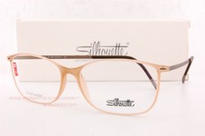 New Silhouette Eyeglass Frames URBAN LITE FULLRIM 1572 6059 Brown Crystal Unisex