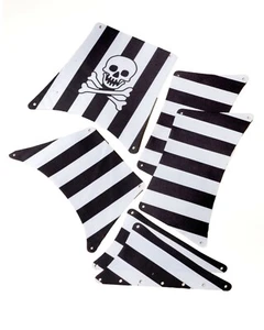 Custom Replacement Laser Cut Sails for 6286 Skull's Eye Schooner Double Sided - Picture 1 of 3