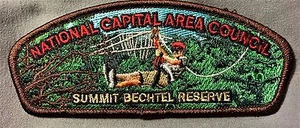 NATIONAL CAPITAL AREA COUNCIL OA 470 FLAP PATCH BSA SUMMIT BECHTEL RESERVE CSP - Imagen 1 de 3