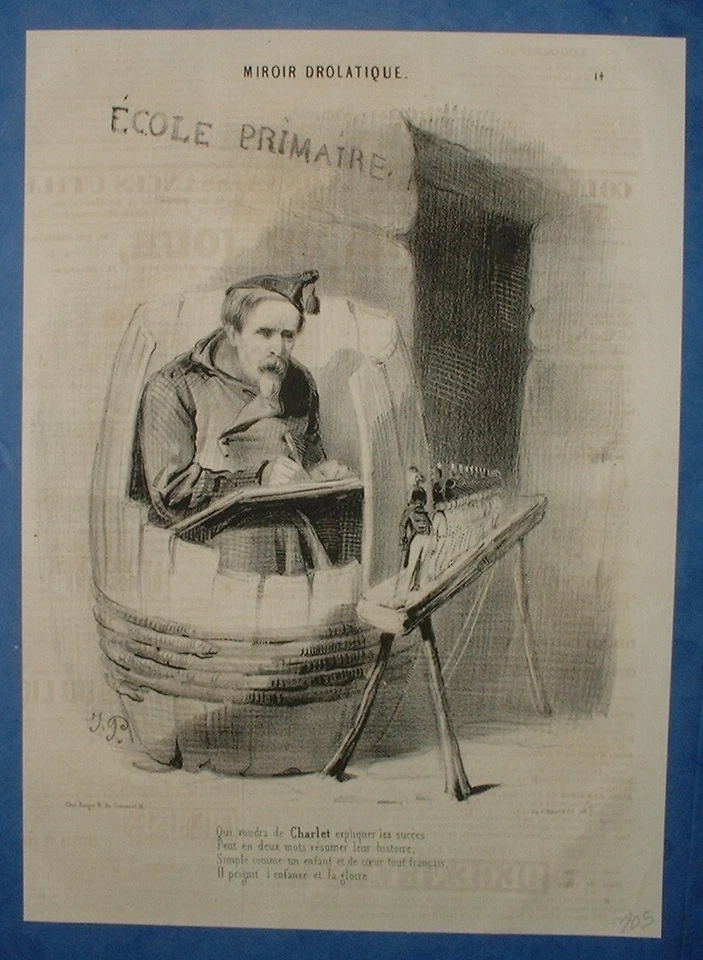 NEW 105 HUMOUR 1843 LE PEINTRE Charlet - Photo 1/1