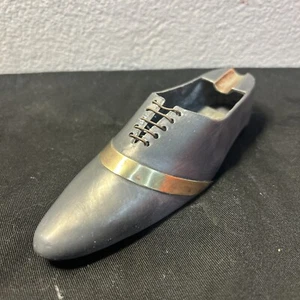 Vintage Lead And Brass Shoe Ashtray 15cm - Picture 1 of 6