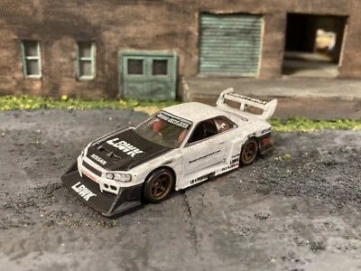 Nissan Skyline oxidado desgastado personalizado 1/64 diecast Hot Wheels coche de carreras granero encontrar Foto 1 de 4