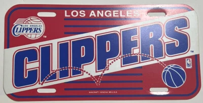 Los Angeles Clippers Basketball Vibrant Retro Acrylic License Plate Official NBA - Image 1 of 3