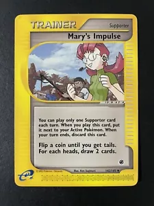Pokemon Expedition Set UN-COMMON Mary's Impulse 142/165 - Near Mint (NM) - Picture 1 of 2